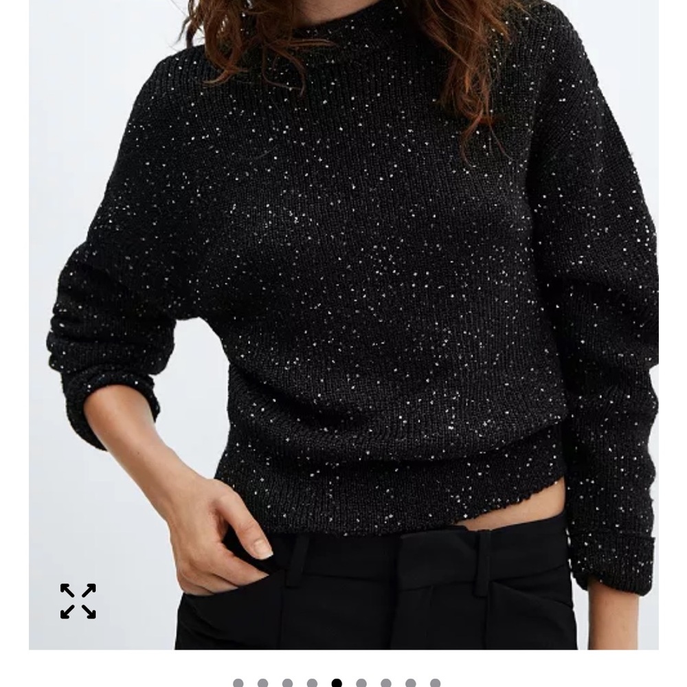 MANGO Women's Knit Paillette Sweater. Perfect condition. US M